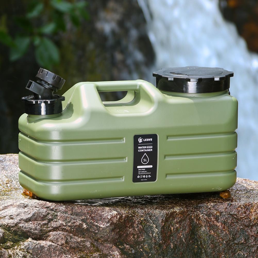 5L Water Storage Container with Faucet Water Dispenser Carrier Large Capacity Water Container Jug for Vehicle Car Camping