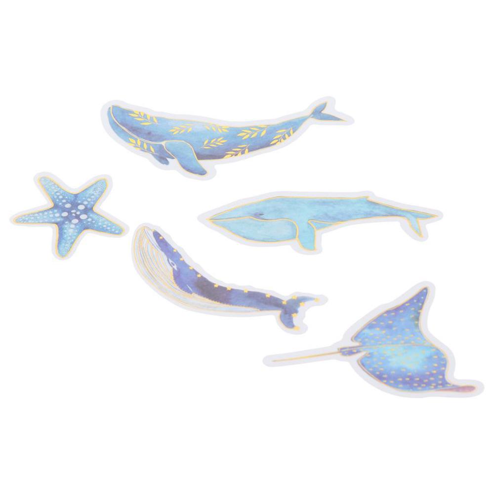 Blue Stickers Washi Paper Whale Stickers Decorative Stickers Washi Stickers  for DIY