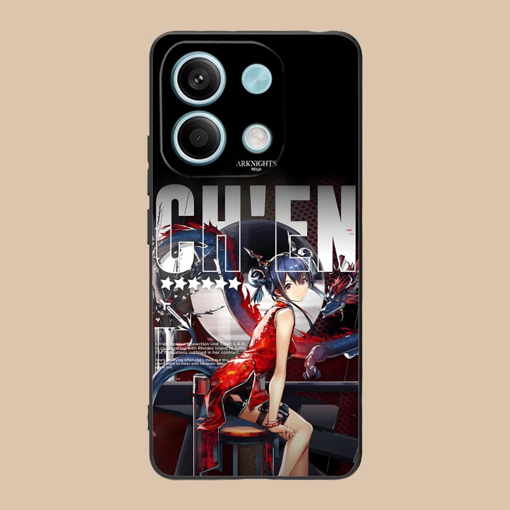 Arknights Chen Mobile Phone Case for POCO M6 M5 M4 M3 X7 X6 X5 X4 X3 F6 F5 F4 Pro GT 5G Colour Protective Pretty Cover Luxury
