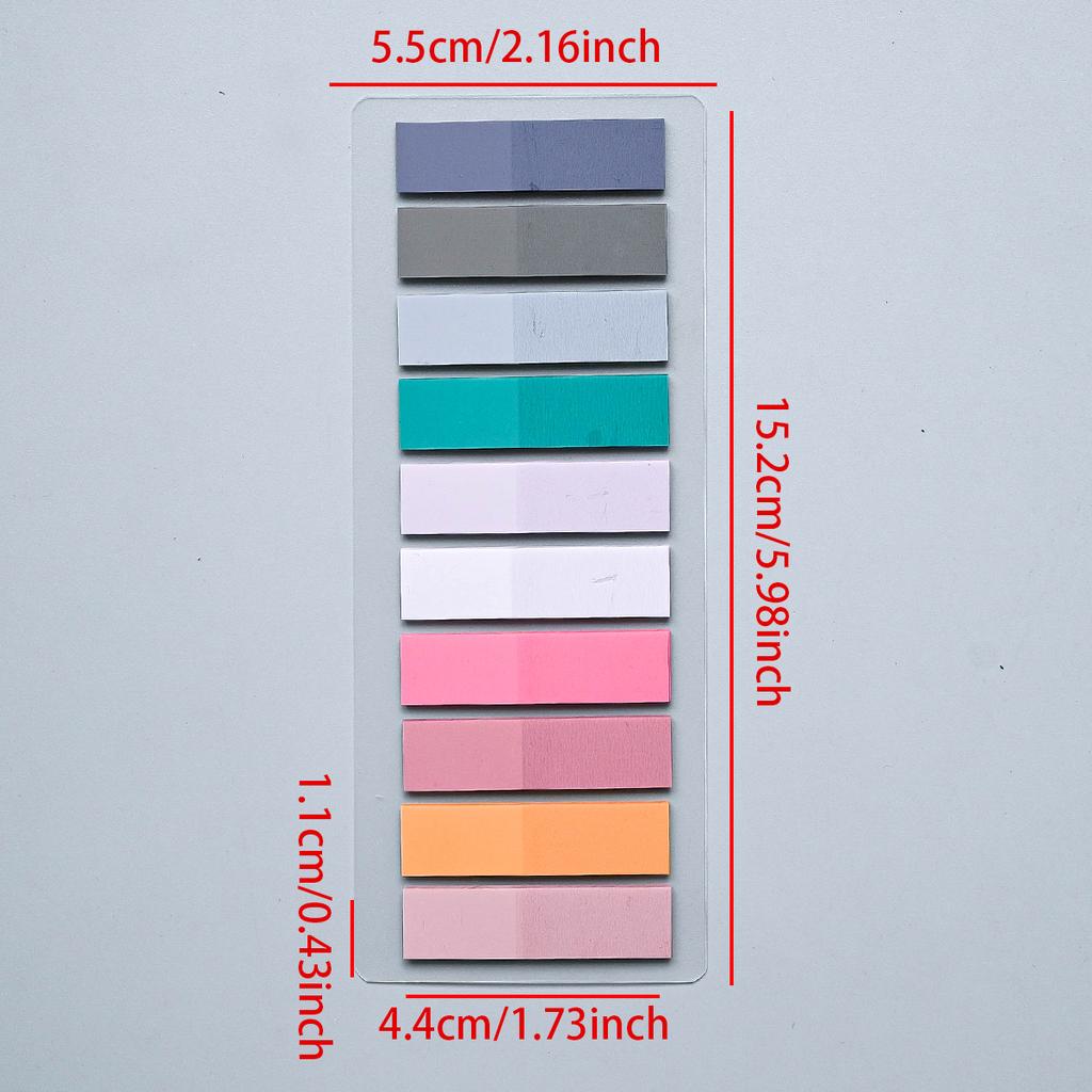 200-4200Pcs Transparent Colorful Index Creative Memo Pads Office School Stationery Self-Adhesive Stickers Sticky Note Pads