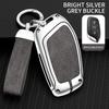 Zinc Alloy Leather Car Key Case Cover Fob Protector Shell For Mg Zs Ev Mg6 Ezs Hs Ehs   For Roewe Rx5 I6 I5 Rx3 Rx8 Erx5