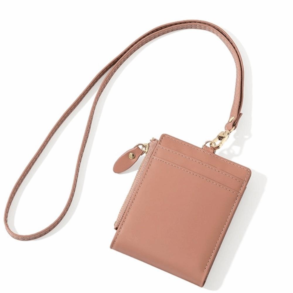 

Multifunctional PU Leather Wallet Korean Style Card Case Simple Multi-Functional Wallet Ladies рожевий