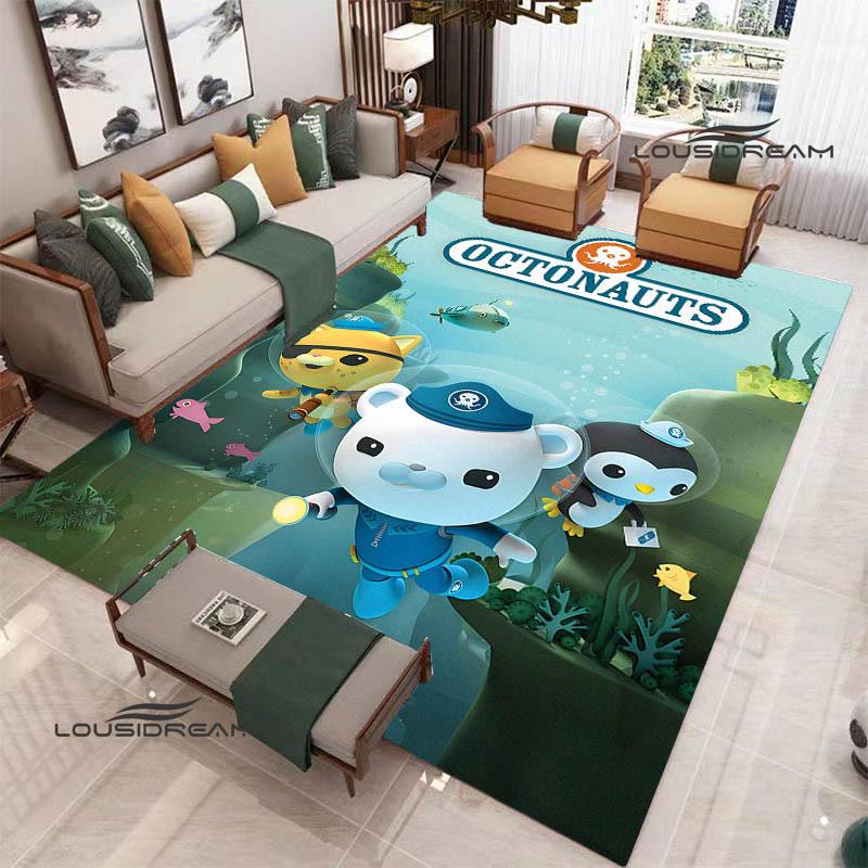 3D The-Octonauts cartoon printed carpet Living room bedroom non-slip carpets Yoga mat Outdoor carpet kawaii rug birthday gift