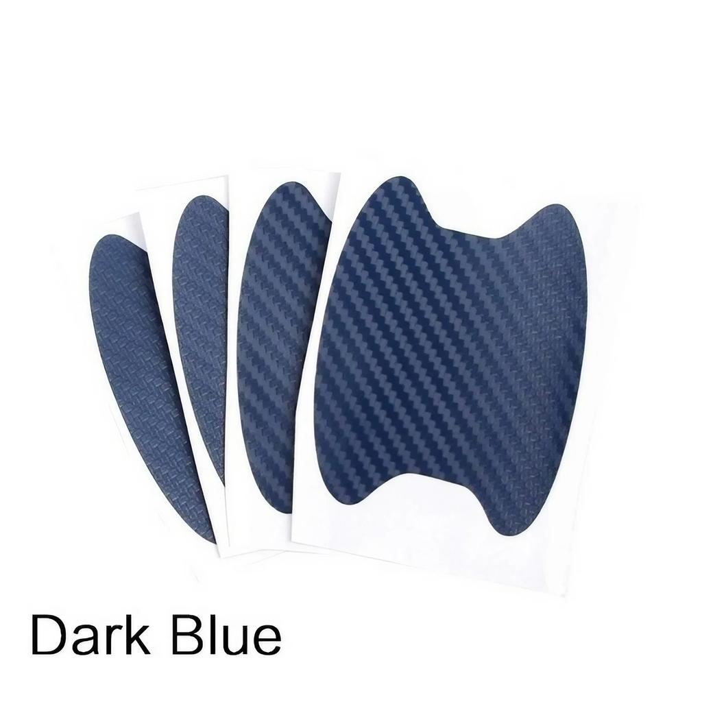 Universal Carbon Fiber Car Door Handle Protector, Vinyl AntiScratch Protective Film for Car Handles