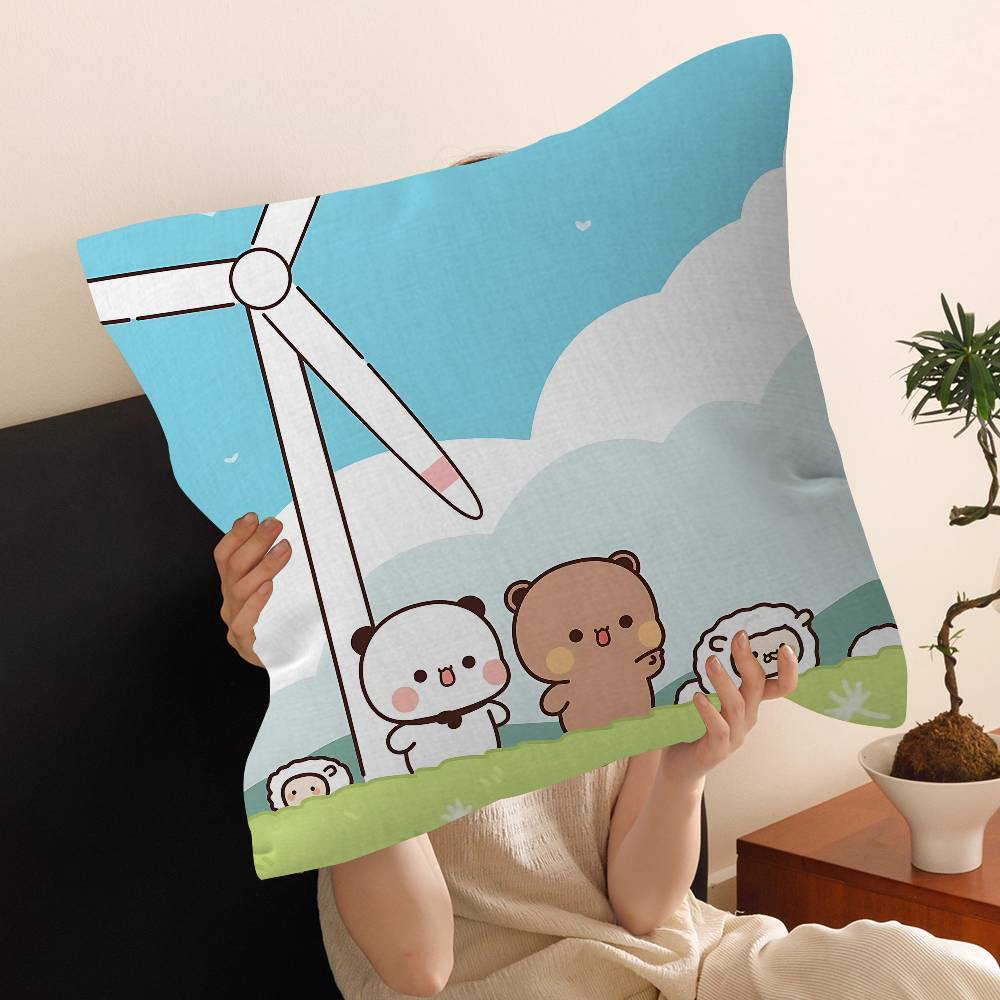 Bubu And Dudu Pillow Anime Pillow Sofa Bed Head Pillow Cover Cushion Cover 45X45 Cm Fashion