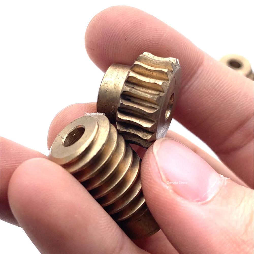 0.8M 20/30 Teeth 1:20 1:30 Metal Copper Worm Gear Wheel Reducer Self Locking Combination Accessories