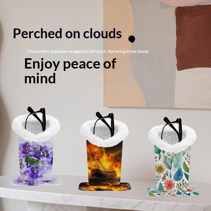 Supporto Magnetico Peluche PU per Occhiali Supporto per Occhiali da Vista Occhiali da Sole per Casa Ufficio