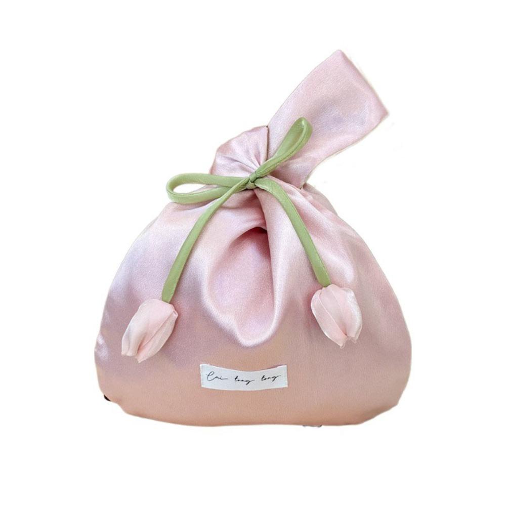 

Tope Handle Goddess Day Gift Bag Large Capacity Wedding Beauty Bag Tulip Wrist Bag Festival Style1