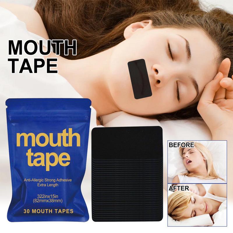 30pcs Anti-Snoring Patch Nose Breathing Correction Improve Sleeping Gentle Self Adhesive Night Sleep Mouth Orthosis Tape