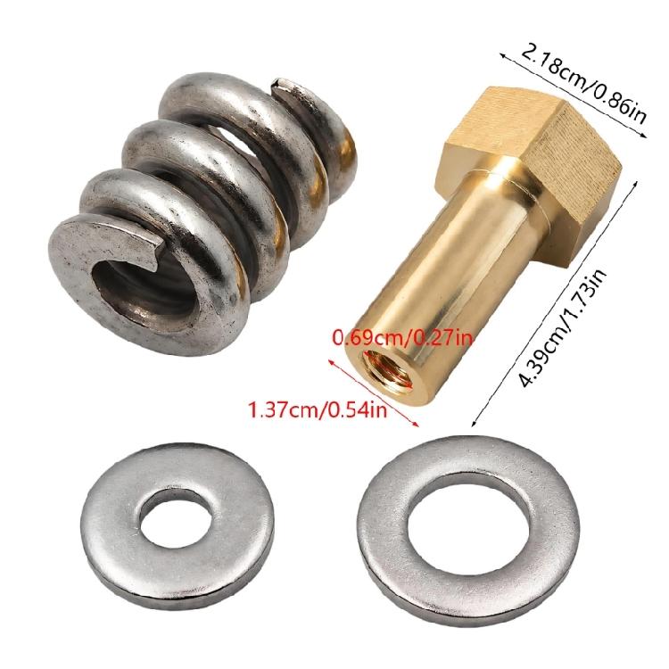 53108900 Replacement Spring Nut Hardware with Internal Threading and Coiled Positioning Structure for Pool Equipment Fastening and Repair Tasks