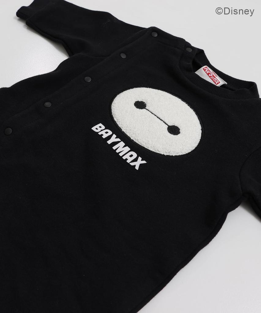 [chil2] Baymax Coverall Romper, Long Sleeve, Newborn Baby Clothes, Boys' Fleece, Disney Sagara Embroidery, 94650181-80BK