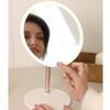 3 Color Lights LED Makeup Mirror Adjustable Lighted Desktop Mirrors  Women