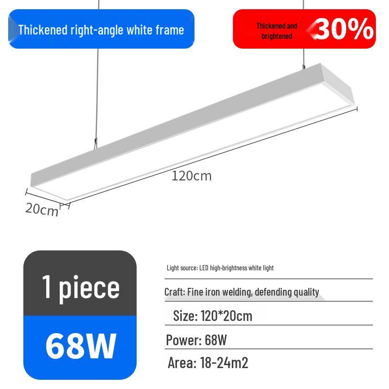 Ultra-Bright LED Pendant Light for Office, Barber Shop, Classroom, Gym, and Supermarket Ceilings