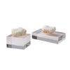 White Crystal Ornaments Glass Craft Clear Natural Crystal Coralline Decorative Figurines Home Decoration Accessories