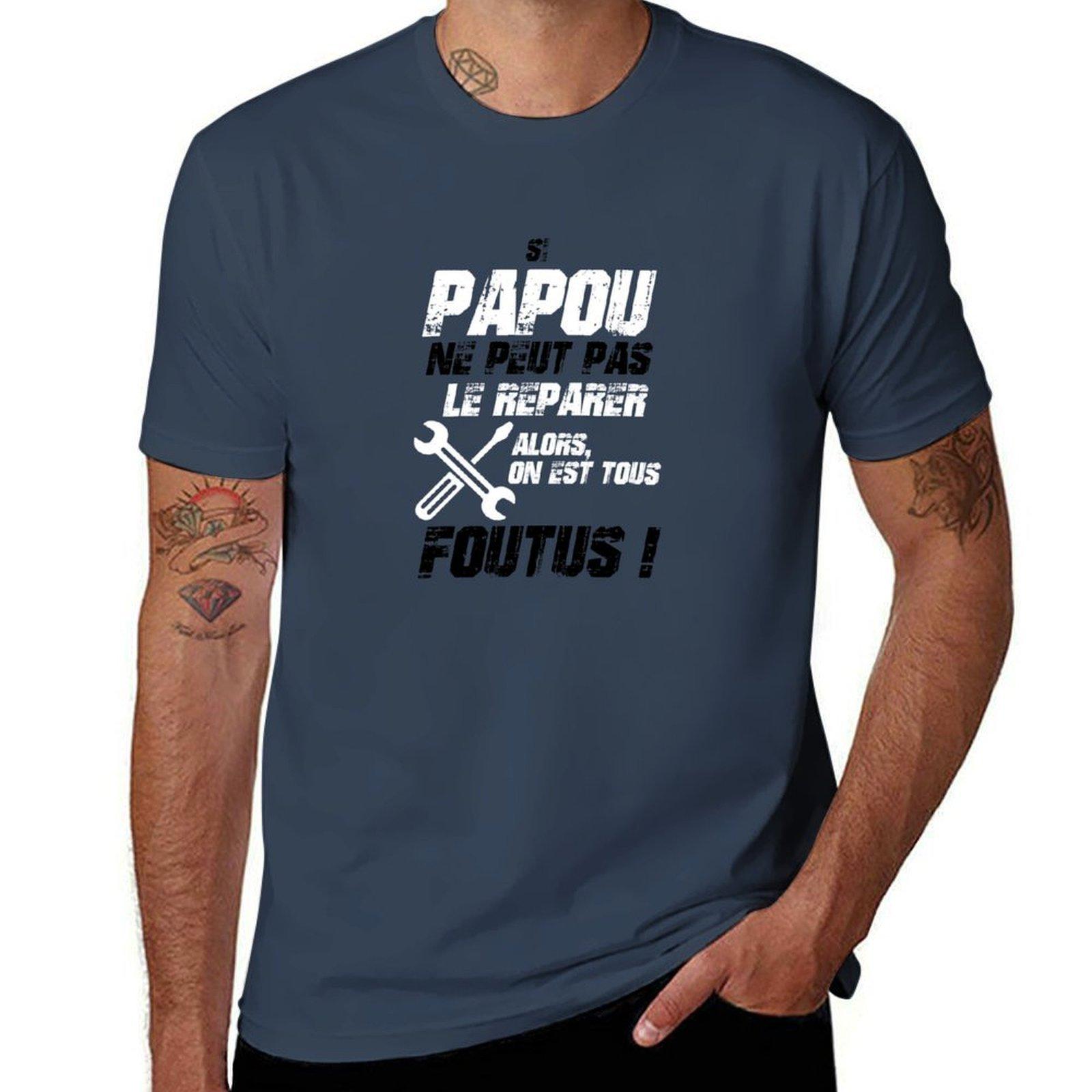 If papu cant fix it then were screwed TShirt Big Size Short Sleeve Tee for Unisex S