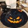 1pc Pumpkin, Halloween Chair Carpet for Office, Round Non-Slip Durable Large Size Office Carpet, Suitable for Office, Beautiful Decoration