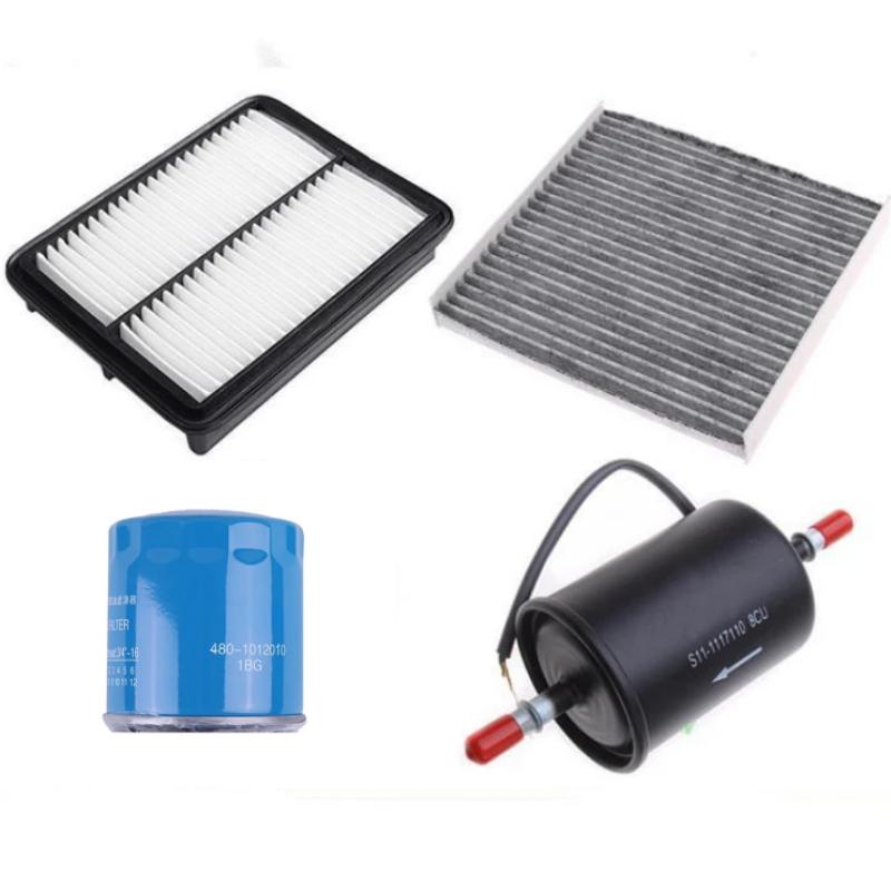 

Комплект фільтрів для автомобіля OEM № T15-1109111 F01-8107048 480-1012010 S11-1117110 для Chery Jetour X70 X70S 1.5T Модель Фільтр Автозапчастини filter 4 set