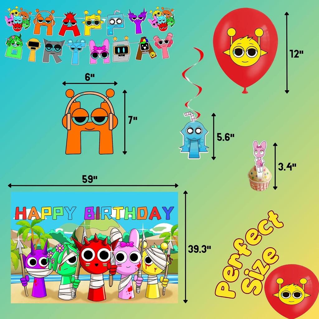 Tag Theme Birthday Party Decoration Game Flag Cake Insert Spiral Arrangement