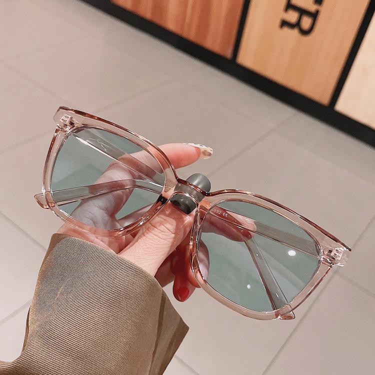 

Женские солнцезащитные очки, модные большие круглые солнцезащитные очки для женщин, винтажные солнцезащитные очки желеобразного цвета, розовые солнцезащитные очки розовый/зелёный