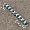 Green Onyx Gemstone Handmade 925 Sterling Silver Bracelet 7-8" KKG-134