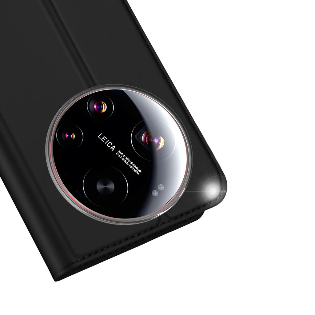 For Xiaomi 17 Ultra 5G Case DUX DUCIS Skin Pro Series Leather Stand Cover Card Holder