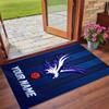 Crystal Velvet Rug Custom Name Text, Soft Non Slip Floor Mat Home DecorCrystal Palace