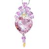 The Blogger Has The Same Heart-Shaped Morganite Ring Pendant For Women, Bright And Light Luxury, Full Of Diamond Powder Heart Necklace, Colorful