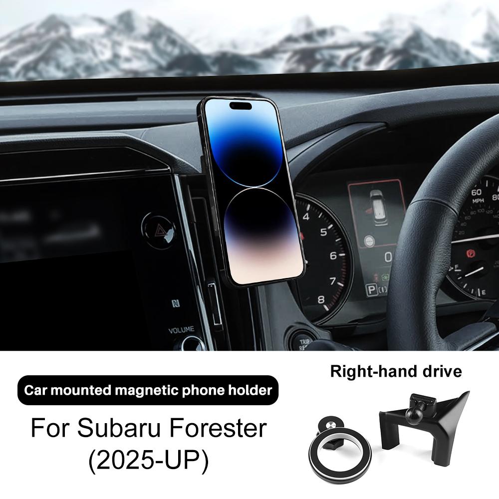 

Magnet Gravity Phone Holder For Subaru Forester 2025-UP LHD RHD Car Gravity Mobile Support Telephone Bracket Rotatable Clip