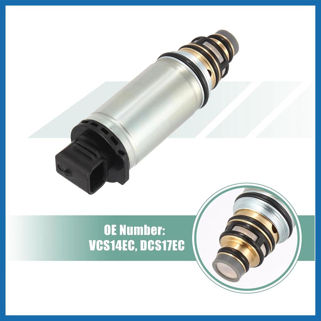 AC Compressor Control Solenoid Valve VCS14EC DCS17EC AC Air Conditioner Control Valve Replacement for Nissan Altima 2013 2014 2015 2016 w/ 2.5L 3.5L