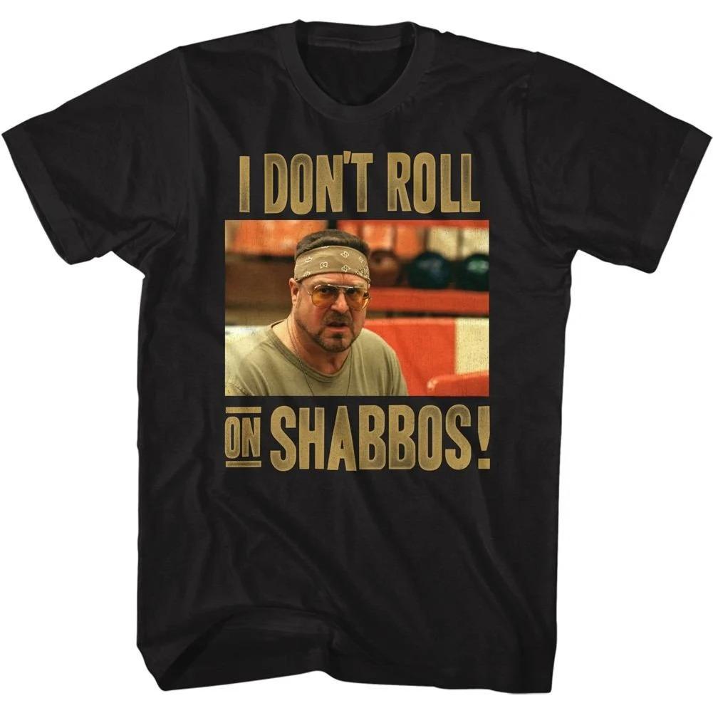 The Big Lebowski Shabbos Black Adult TShirt Summer Unisexs and Womens Loose and Breathable Tshirt Top S