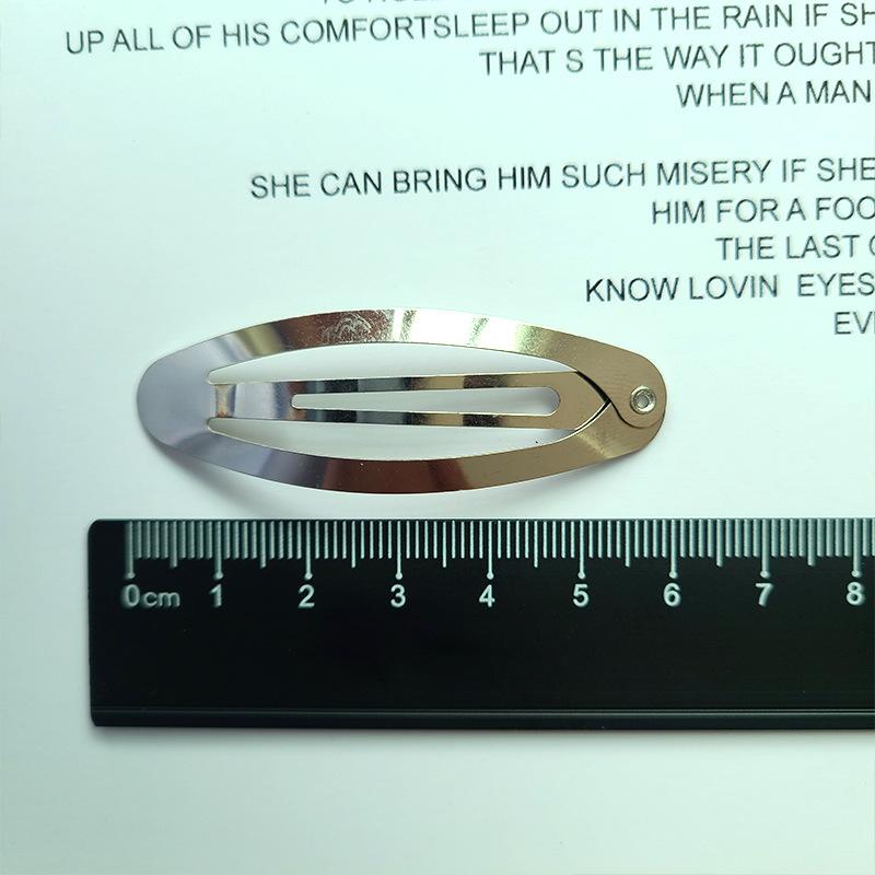 Oval BB Hair Clip Edge Clip Material Handcrafted Bow Hair Accessory Material