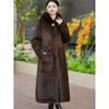 New Arrivalclassy Coat for Women 1.2m Long Knee-length Hooded Thick Outwear