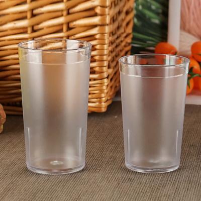 210/280/350/450ml Drinking Style Glass Restaurant Breaking Resistant Transparent Acrylic Highball Drinking Tumbler