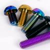 Multiple Color M6 P1mm X6/8/10/12/14/16/18/20/25/30/35mm GR5 TC4 Titanium Alloy Screw Bolt T30 Torx Mushroom Head For Bike