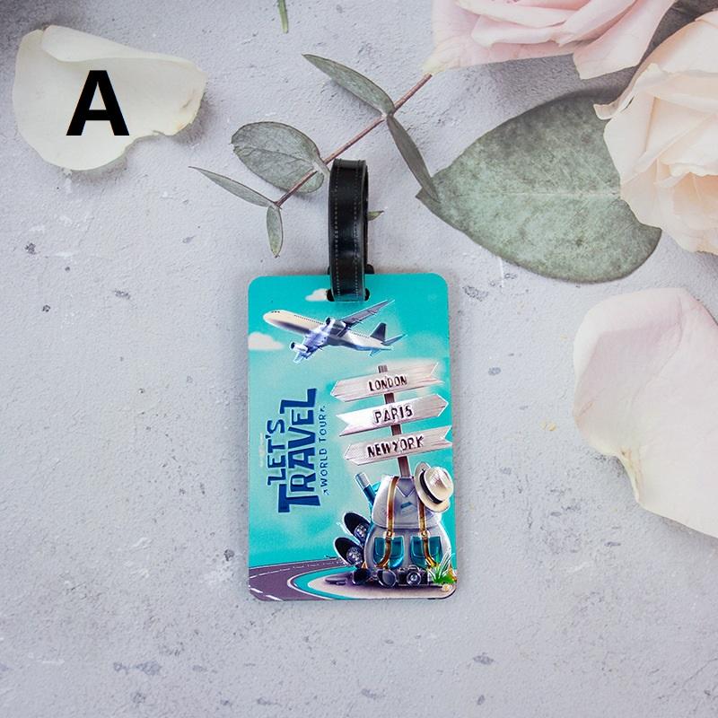 Travel Luggage Label Abs Luggage Tag Creativity Suitcase Id Address Holder Baggage Portable Baggage Boarding Accessory