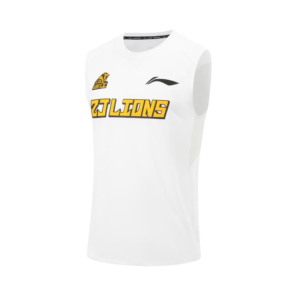 Li Ning Basketball Series Round Neck Casual Versatile Letter Print Comfortable Fashion Vest Men Tops AVSV259-2