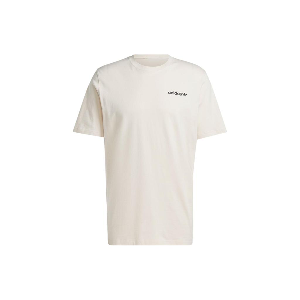 Adidas Originals Scenic Landscape Print Sports Loose Short Sleeve T-Shirt Men Tops Wonderful-White JF2853