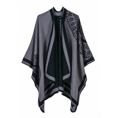 Autumn and Winter New Classic Imitation Cashmere Scarf Women's Shawl Dual-purpose Shawl Cape