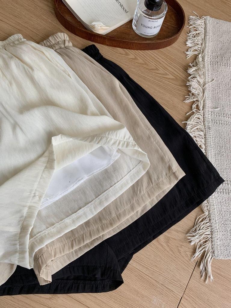 Women's Korean-Style Casual Sun Protection 3-Piece Set: Spring/Summer Cardigan, Camisole, High-Waisted Shorts