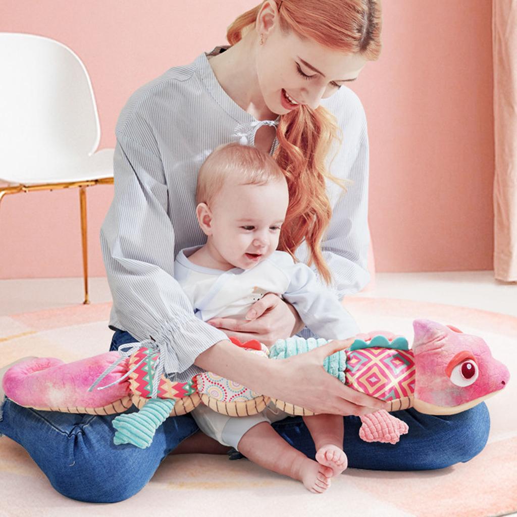 23in Multi Sensory Animal Crinkle Toy Plush Soothe Musical Stuffed Animal Activity Toy