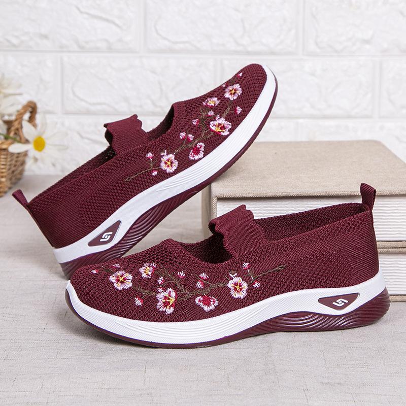 Letnie damskie buty płaskie z siateczki Damskie buty Codzienne buty sportowe Oddychające buty codzienne dla kobiet