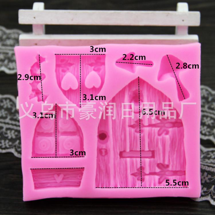 Mushroom House Fairy Tale Silicone Mold for Log Cabin Cakes and Chocolates