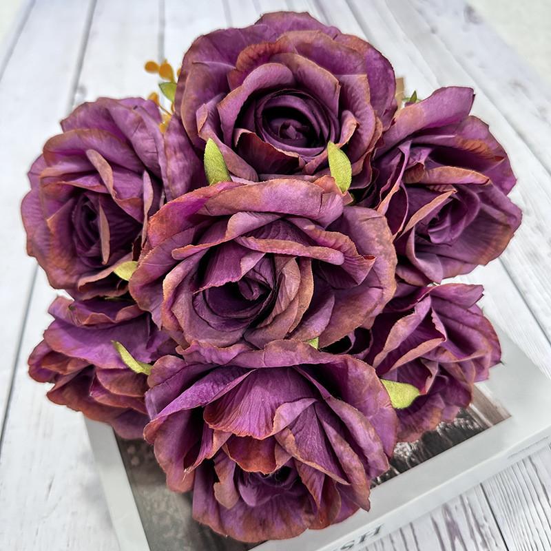 Flower Artificial Rose Hotel Restaurant Window Decoration Room Desktop Ornament