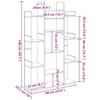 Bookshelf Artisan Oak 86 x 25.5 x 140 cm Engineered Wood