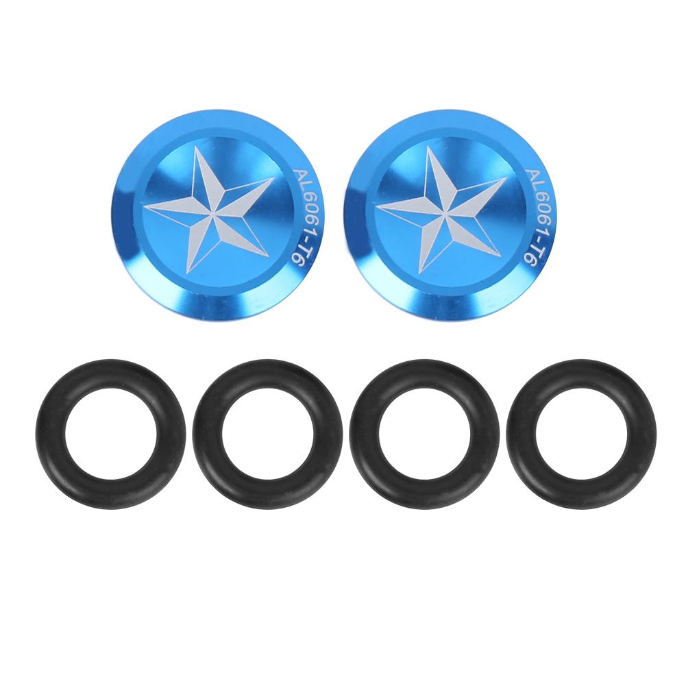 G335 Алюминиевый сплав ЧПУ Антикоррозийная Горная Заглушка руля Складные Ручки руля G335 Blue