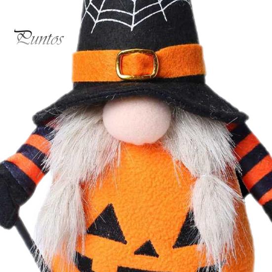Halloween Feest Tafelblad Accenten Pluche Kabouter Decoratie, Spookachtige Oranje Zwarte Spinnenweb Vleermuis Zweedse Decoraties Tomte Elf Beeldje, Scandinavische Pop