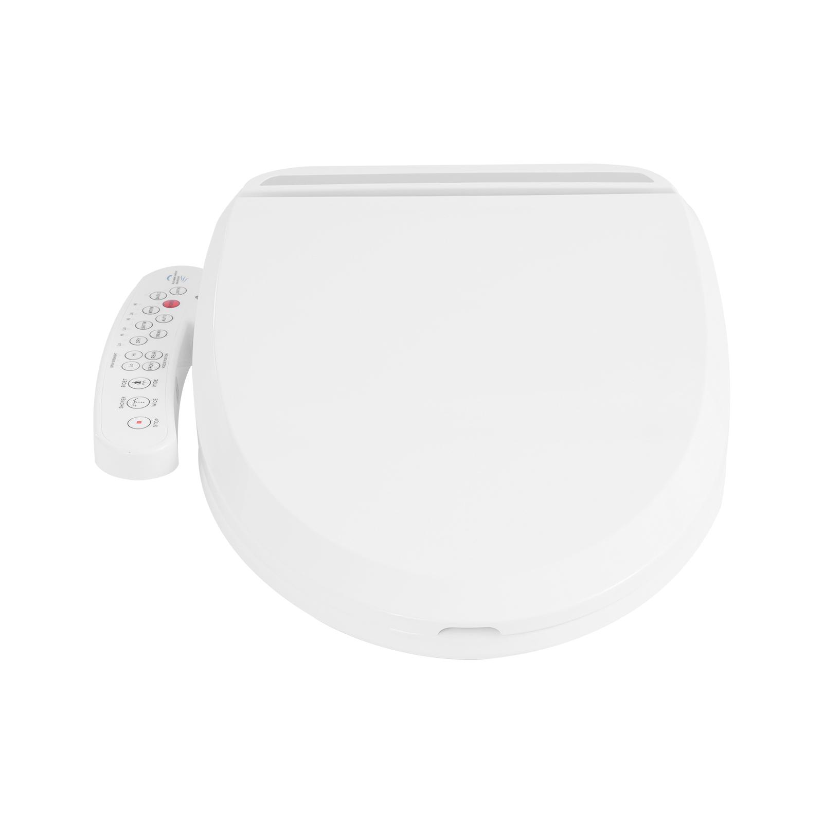 

Биде Сиденье для унитаза Электрическое Умное Автоматическое Дезодорация Подогреваемое Удлиненное Быстрое для Пожилых, Детей и Женщин Длинное Питание белый