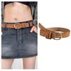 Durability Casual Belt Women's Leather Waistband Vintage Western Waist Belts for Jeans and Dresses