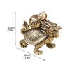 Handicraft Copper Animal Ornament Copper Dragon Turtle Miniatures Dragon Turtle Statue  Home Decor