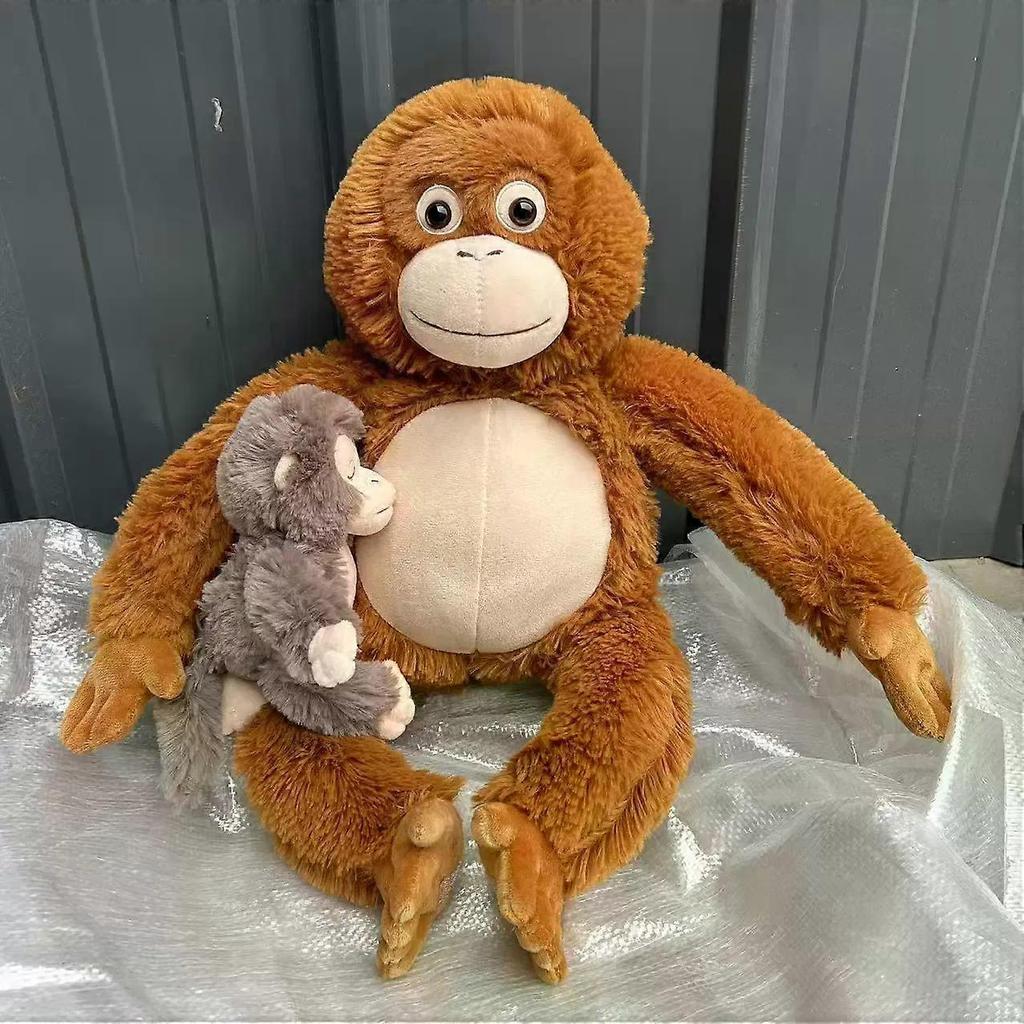 Punch Monkey Plush Toy, Baby Monkey & Orangutan Plush Stuffed Animal, Protect Punch Orangutan Stuffed Animal, Cute Monkey Holding Plush Toy